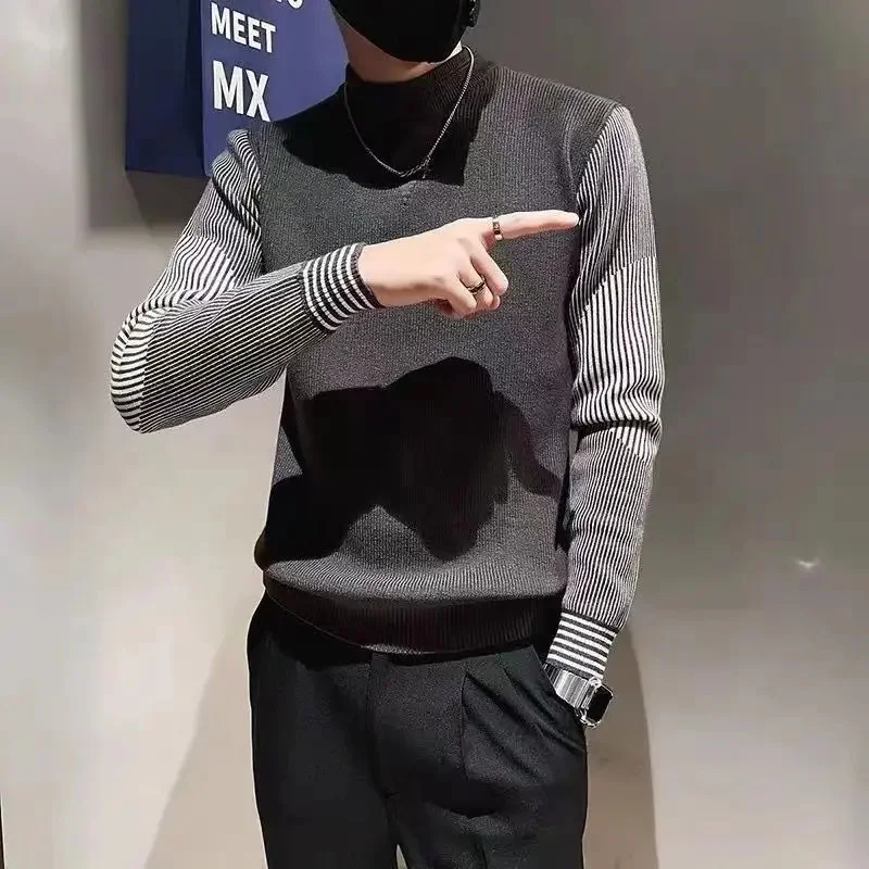 rayé coréen à c mi-haut pour hommes, s décontractés chauds, vêtements d'automne, nouvelle mode, 2023
rayé coréen à c mi-haut pour hommes, s décontractés chauds, vêtements d'automne, nouvelle mode, 2023