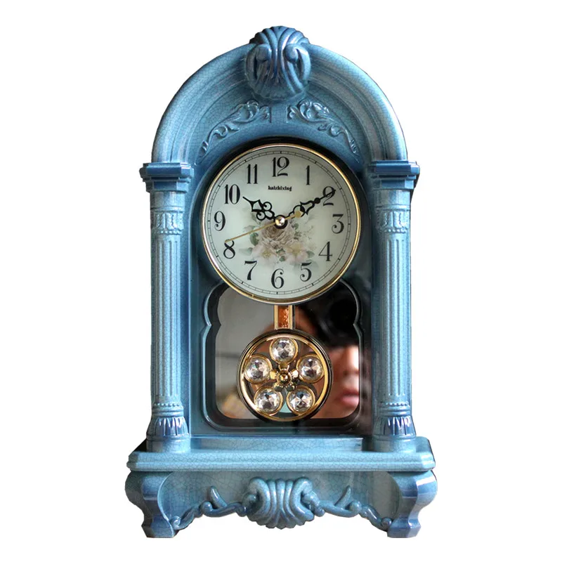 Neo-classical Chinese Clock Sitting Room Tuba Music Creative European Vintage Clock Pendent Mute Desktop Sitting Clock
Neo-classical Chinese Clock Sitting Room Tuba Music Creative European Vintage Clock Pendent Mute Desktop Sitting Clock