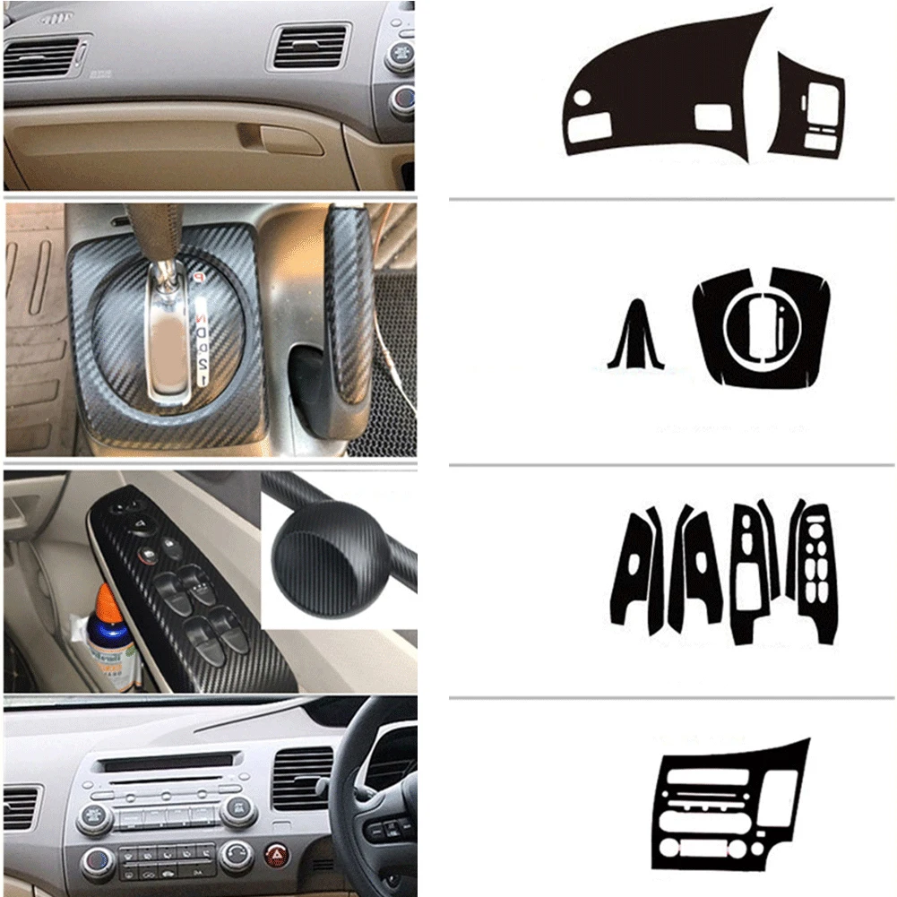 1 Set Carbon Fiber Car Interior Decals Trim For Honda Civic 2006-2011 Right Hand Driving Driving Car Pattern Automotive Interior
1 Set Carbon Fiber Car Interior Decals Trim For Honda Civic 2006-2011 Right Hand Driving Driving Car Pattern Automotive Interior