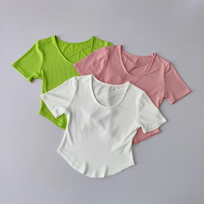 Yoga Clothes Thread Book Short Sleeve Women's Summer Sports Fast Dry Gym Fitness Clothes Top Pilates Running Training T-shirt
Yoga Clothes Thread Book Short Sleeve Women's Summer Sports Fast Dry Gym Fitness Clothes Top Pilates Running Training T-shirt