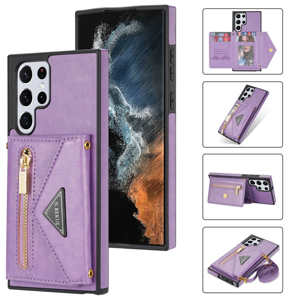 Crossbody Wallet Case For Samsung Galaxy S22 S21 FE Note 20 Plus Ultra A52 A52s A72 A12 Lanyard Zipper Leather Card Holder Cover
Crossbody Wallet Case For Samsung Galaxy S22 S21 FE Note 20 Plus Ultra A52 A52s A72 A12 Lanyard Zipper Leather Card Holder Cover