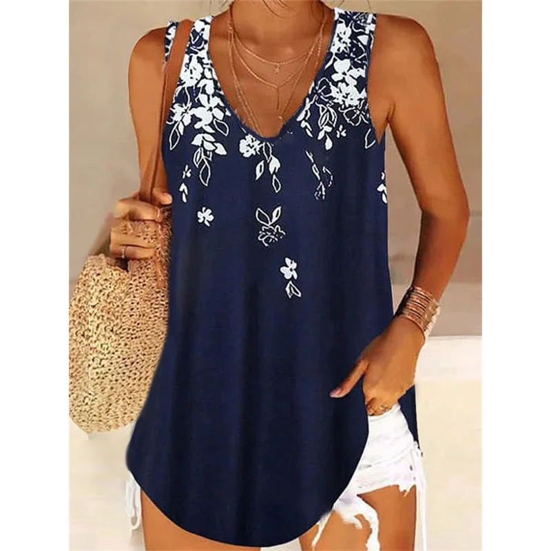 2023 Summer Crop Tops Woman Loose V-Neck Gradient Sleeveless Printed Tank Top Female Korean Fashion Clothing Y2k Crop Top Mujer
2023 Summer Crop Tops Woman Loose V-Neck Gradient Sleeveless Printed Tank Top Female Korean Fashion Clothing Y2k Crop Top Mujer