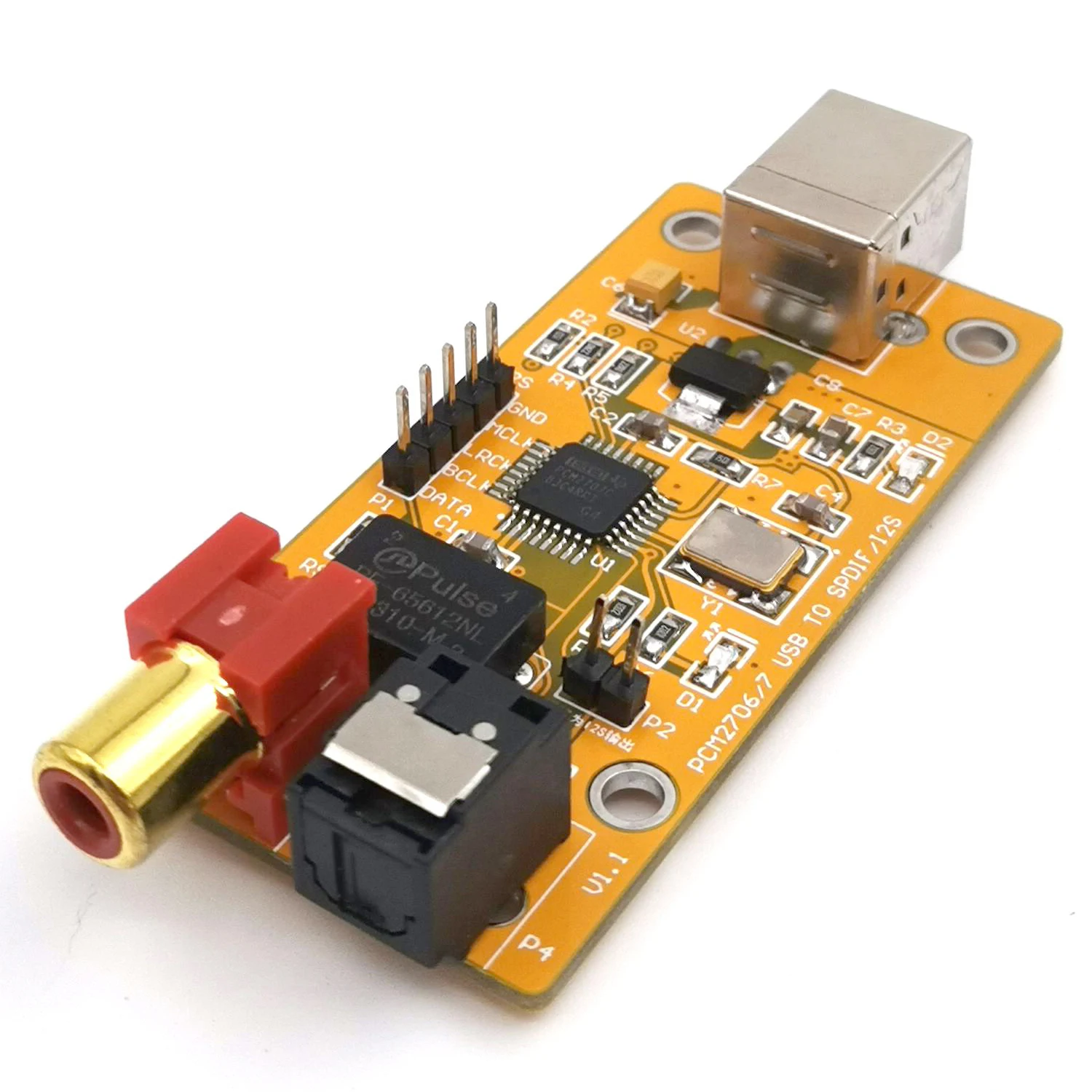 Звуковая карта USB USB для коаксиального волокна I2S/USB ЦАП декодер чип PCM2706 плата для усилителя мощности звука компьютер телефон OTG
Звуковая карта USB USB для коаксиального волокна I2S/USB ЦАП декодер чип PCM2706 плата для усилителя мощности звука компьютер телефон OTG
