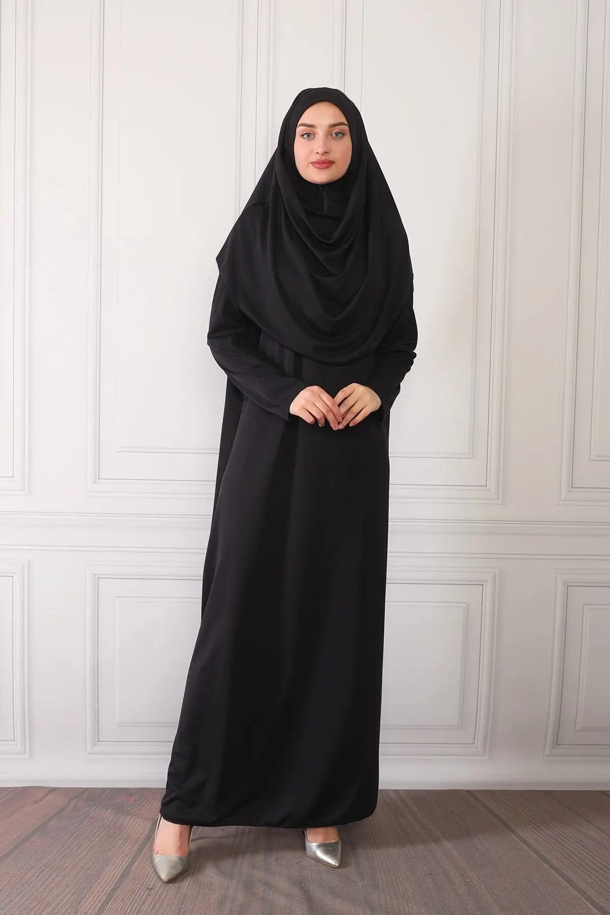 Ramadan Islamic prayer dress Eid femme Abaya Khamar jilbeb Muslim Women 1 PCs long Khimar dress Turkish women clothing Niqab
Ramadan Islamic prayer dress Eid femme Abaya Khamar jilbeb Muslim Women 1 PCs long Khimar dress Turkish women clothing Niqab