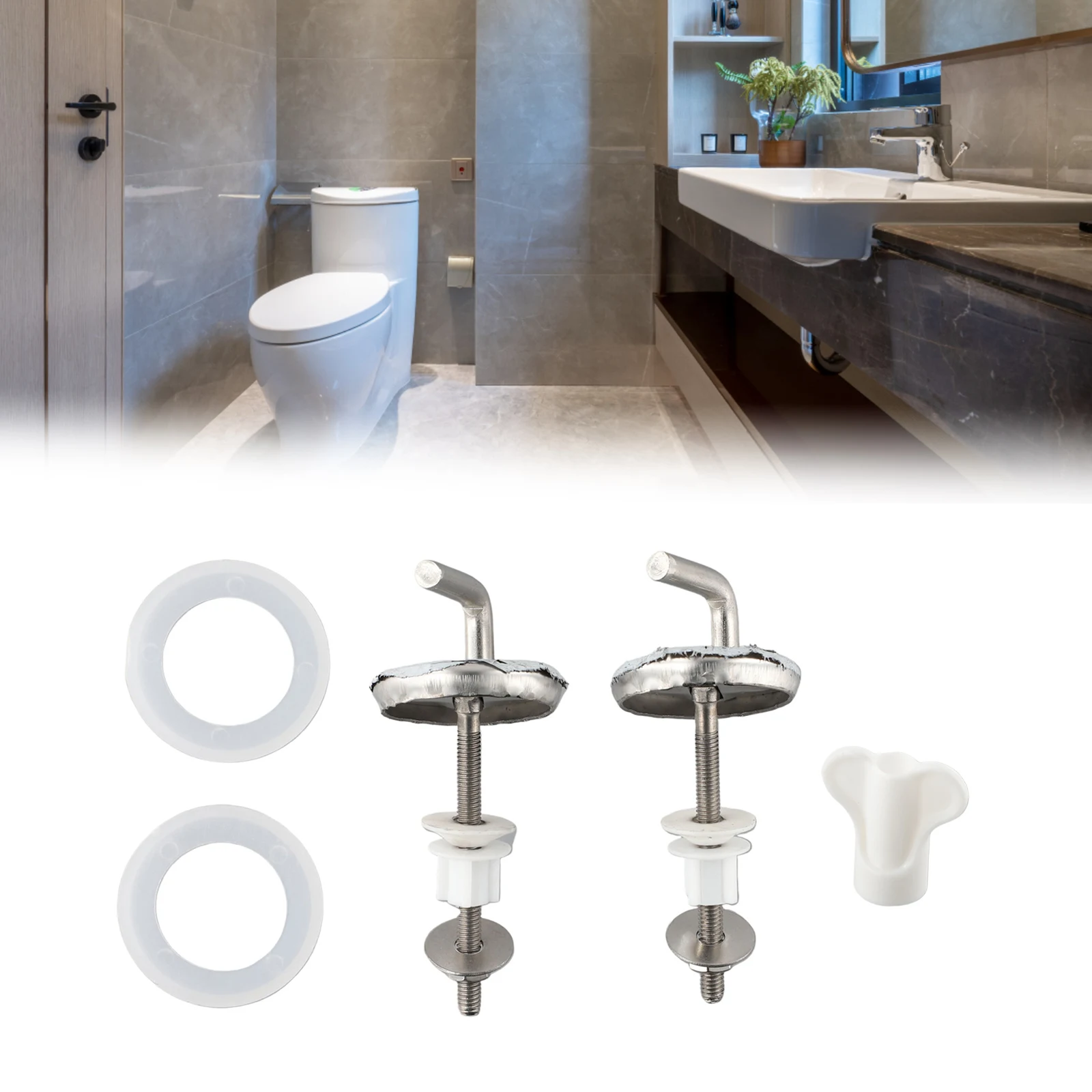 2pcs Toilet Seat Hinge Fix Fitting Stainless Steel Mounting Screw Toilet Seat Cover Hinges Quick Release Bathroom Accessories
2pcs Toilet Seat Hinge Fix Fitting Stainless Steel Mounting Screw Toilet Seat Cover Hinges Quick Release Bathroom Accessories