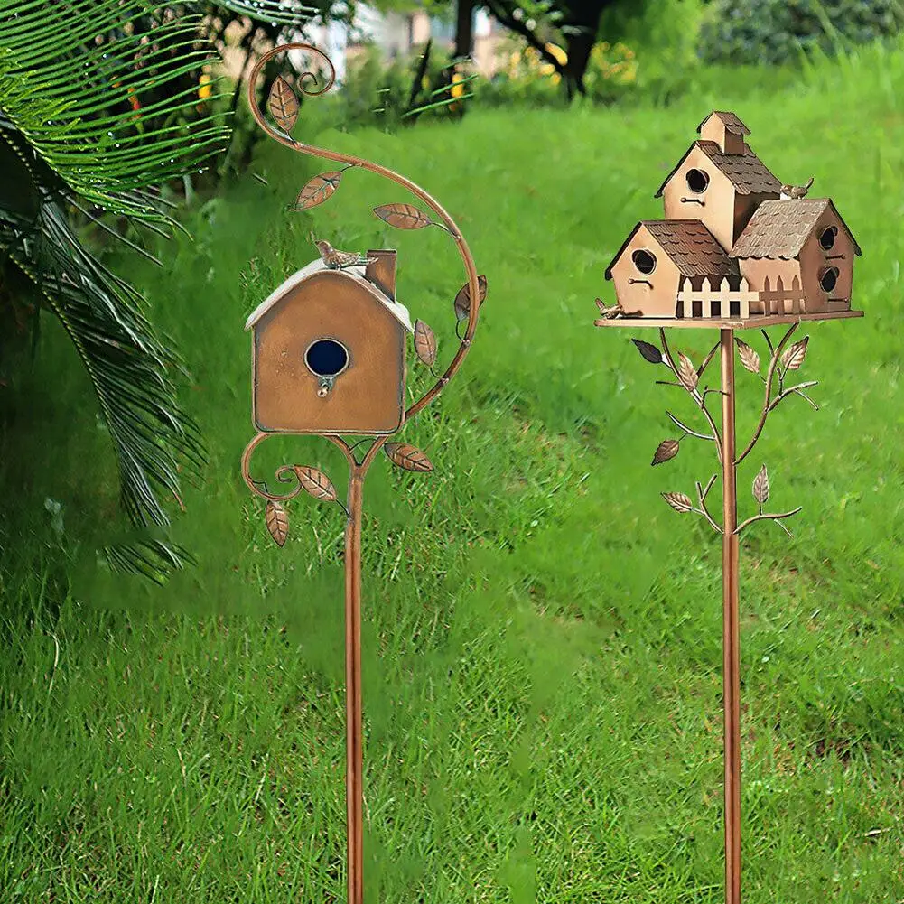 1pc Metal Birdhouse Stake Feeder Bird Cages Art Outdoor Rustic Bird House Bracket Garden Patio Decoration Gift
1pc Metal Birdhouse Stake Feeder Bird Cages Art Outdoor Rustic Bird House Bracket Garden Patio Decoration Gift