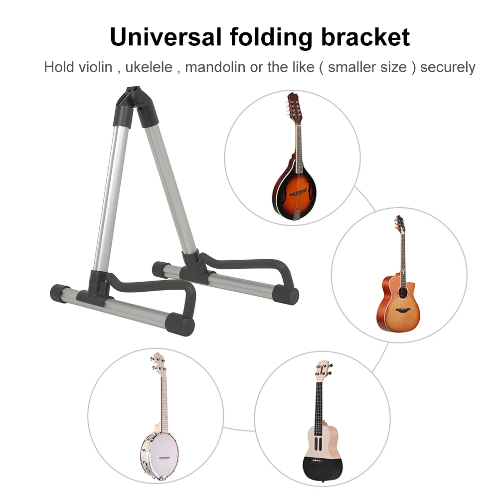 Aluminum Alloy Bass Frame Stand Collapsible Guitar Support Non-slip Vertical Instrument Placement for Acoustic Electric Guitars
Aluminum Alloy Bass Frame Stand Collapsible Guitar Support Non-slip Vertical Instrument Placement for Acoustic Electric Guitars