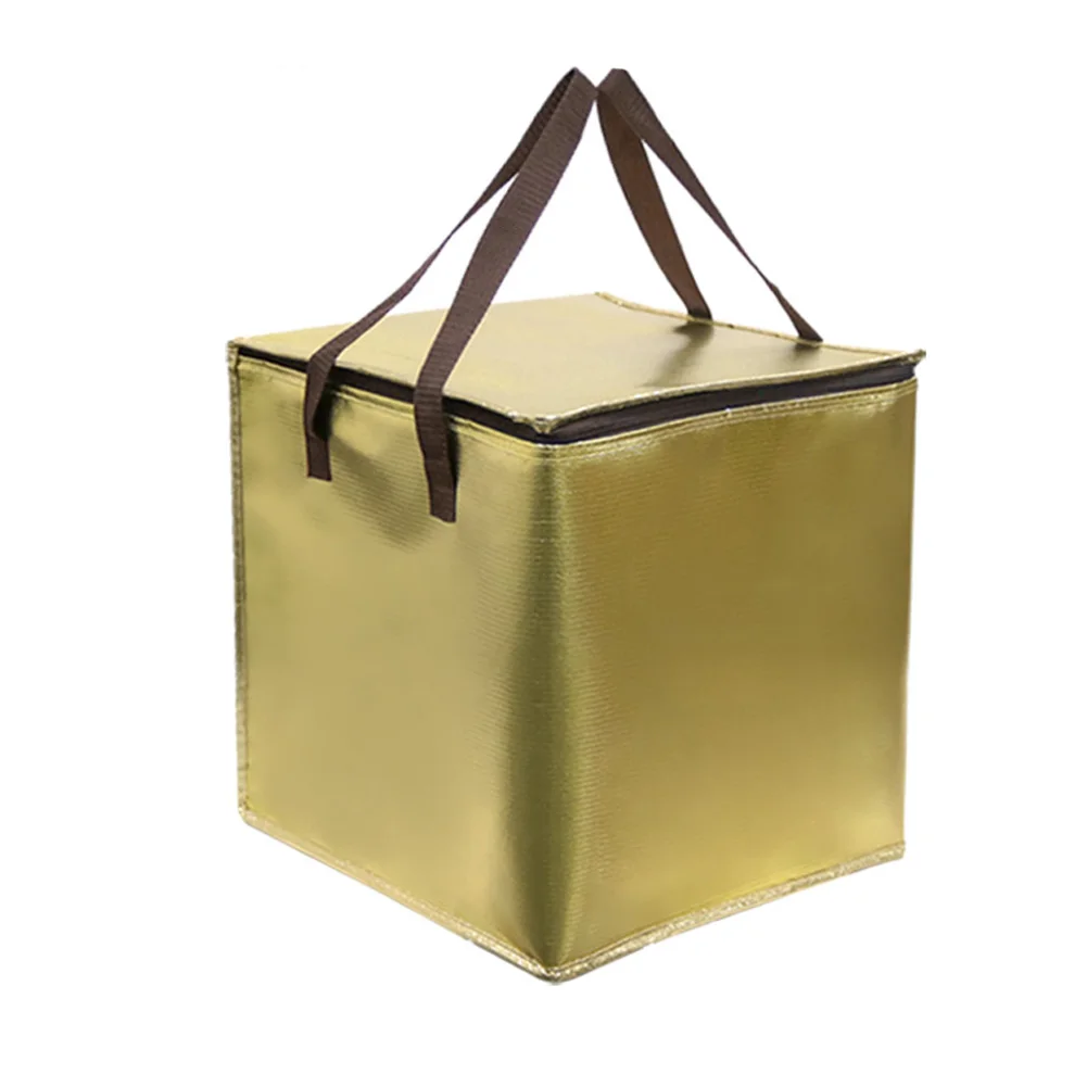 Thermal Bag Lunch Box Cold/Hot Folding Insulated Picnic Ice Pack Cake Carrier Cooler Bag Food Delivery Box With Zipper Champagne
Thermal Bag Lunch Box Cold/Hot Folding Insulated Picnic Ice Pack Cake Carrier Cooler Bag Food Delivery Box With Zipper Champagne