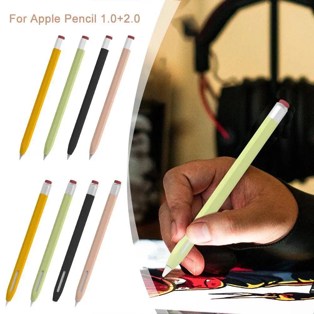 

Чехол для Apple Pencil 1 2, силиконовый защитный чехол, чехол 1-го 2-го поколения, чехол-карандаш для Apple карандаш, стилус, ручка