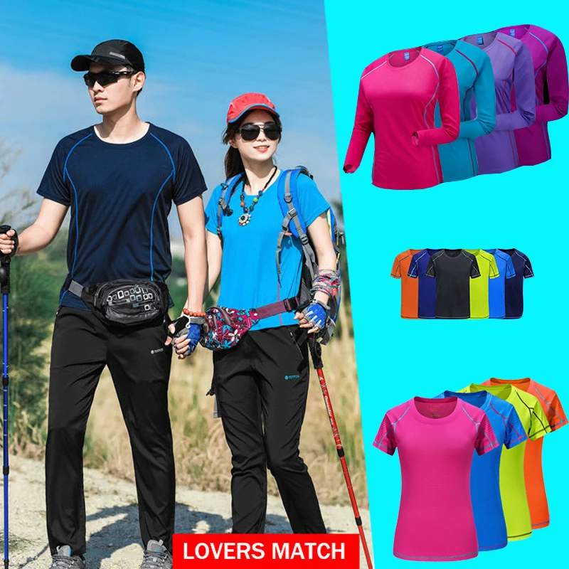 Men Women's Quick-Dry Camping Hiking Climbing T-Shirt Long-Sleeved Outdoor Sport Tennis Badminton Running Fitness Tops
Men Women's Quick-Dry Camping Hiking Climbing T-Shirt Long-Sleeved Outdoor Sport Tennis Badminton Running Fitness Tops