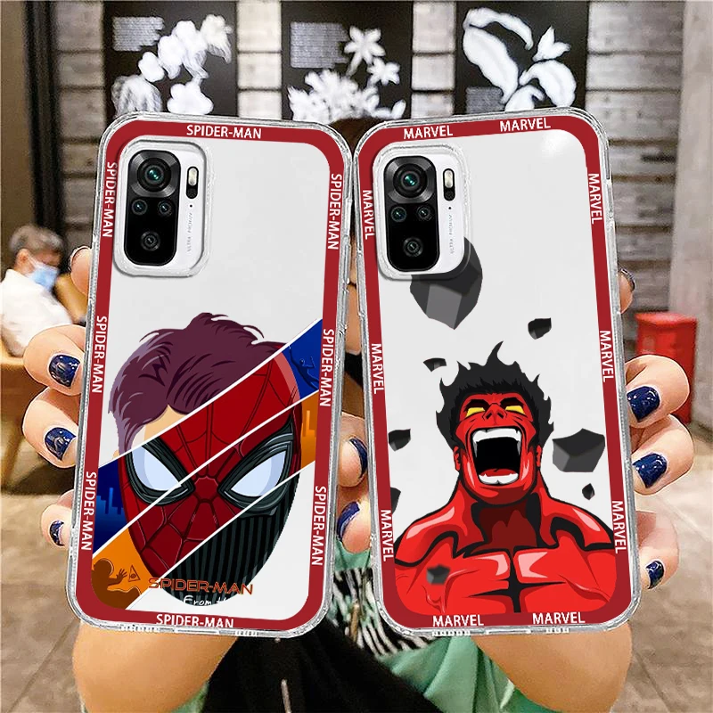 Marvel hero Superhero Anime For Xiaomi Redmi Note 12 10 11 9 Pro Plus Speed 11S 11T 10S 9T 9S 8 5G Transparent Phone Case Cover
Marvel hero Superhero Anime For Xiaomi Redmi Note 12 10 11 9 Pro Plus Speed 11S 11T 10S 9T 9S 8 5G Transparent Phone Case Cover