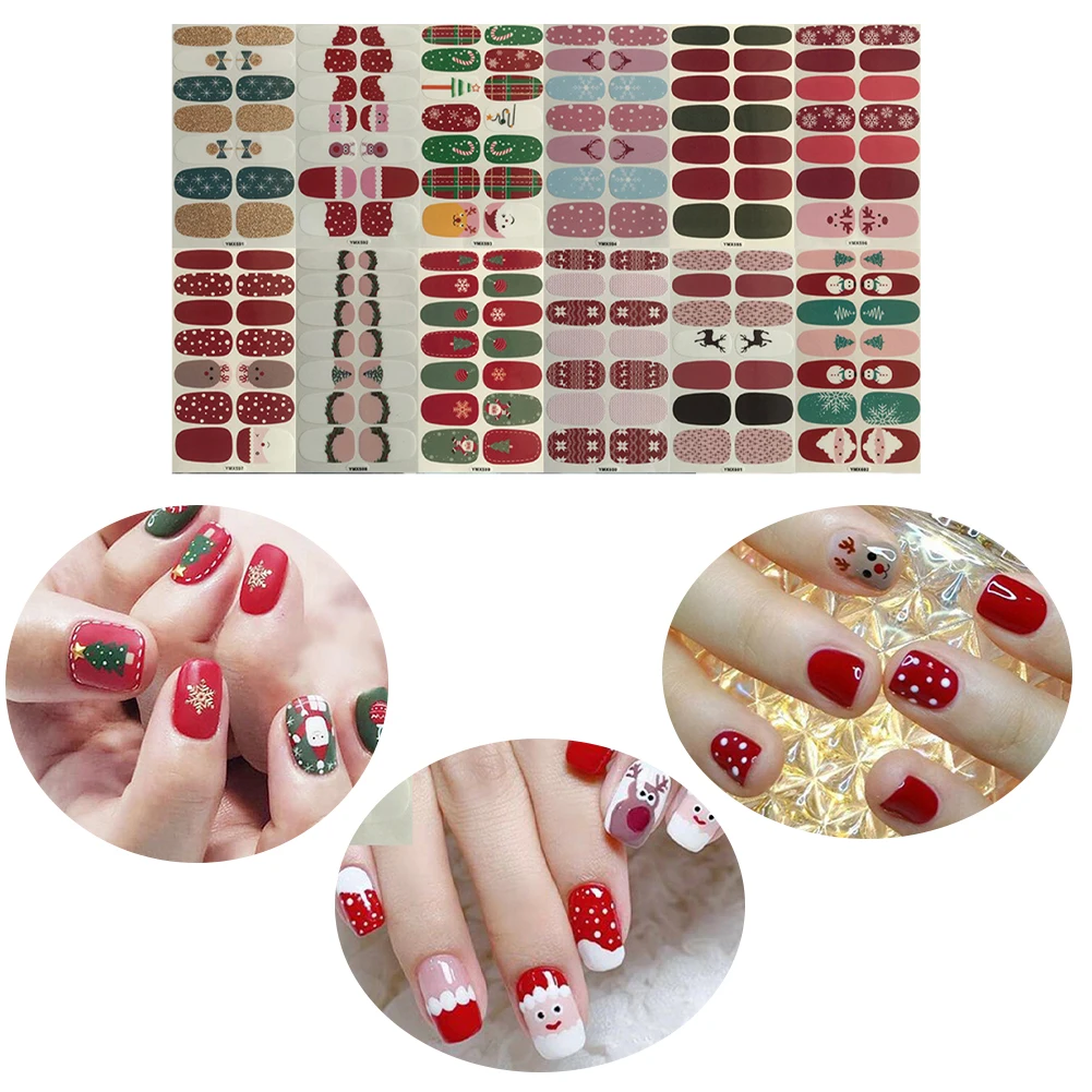 12 Sheets Removable Gift Fingernails Decoration Decals Christmas Series Nail Art Sticker Professional Wrap Full Cover Manicure
12 Sheets Removable Gift Fingernails Decoration Decals Christmas Series Nail Art Sticker Professional Wrap Full Cover Manicure