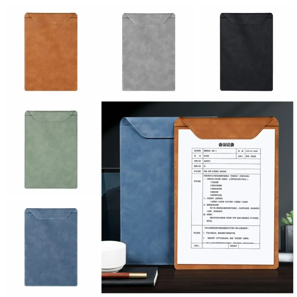 

Memo Clipboard A4 Business Writing Clipboard Menu Folder Paper Organizer A4 Manager Signature Board File Folder PU Leather