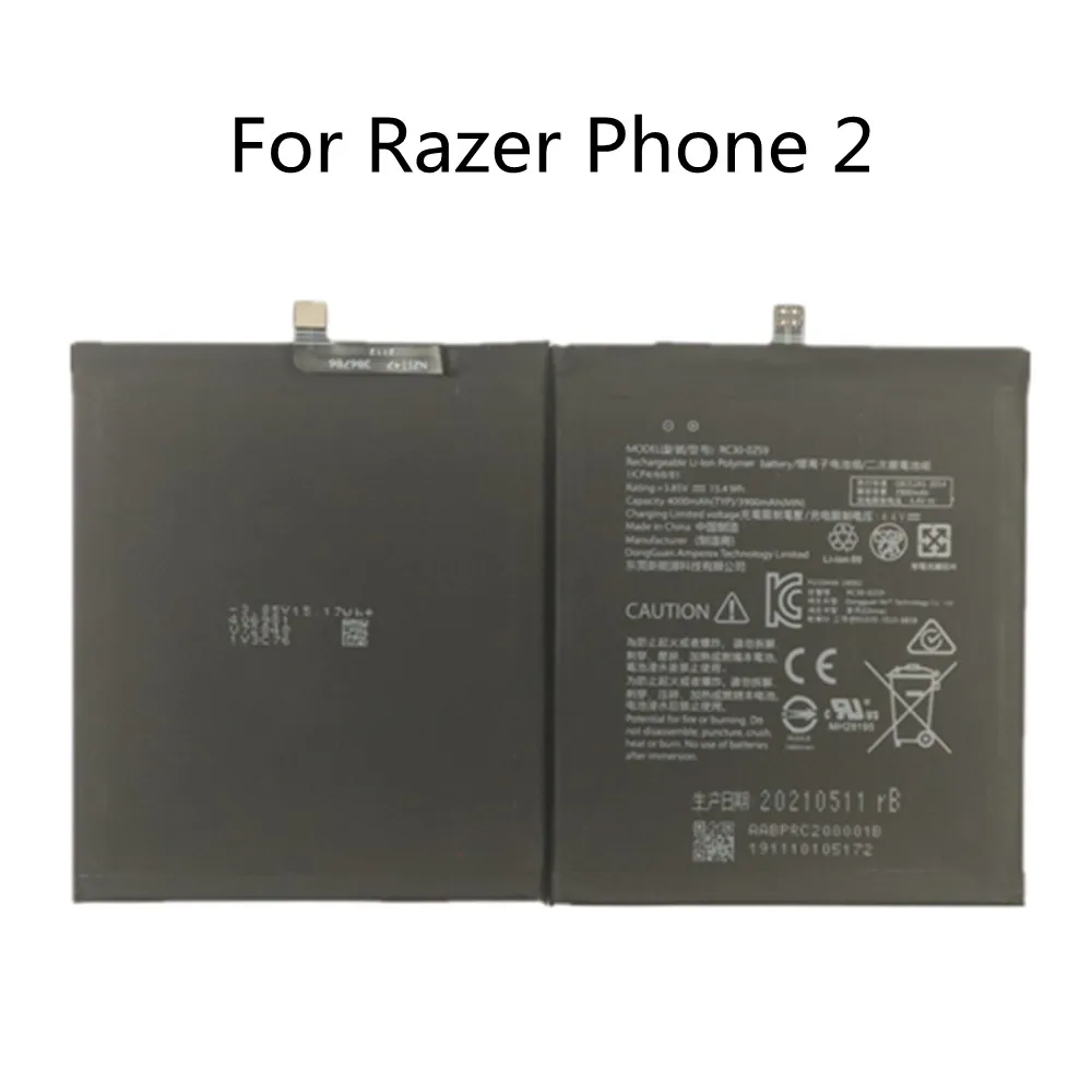 In Stock New Original Battery For Razer Phone 2 phone2 RC30-0259 Mobile Phone Battery 4000mAh High Quality Batteries
In Stock New Original Battery For Razer Phone 2 phone2 RC30-0259 Mobile Phone Battery 4000mAh High Quality Batteries