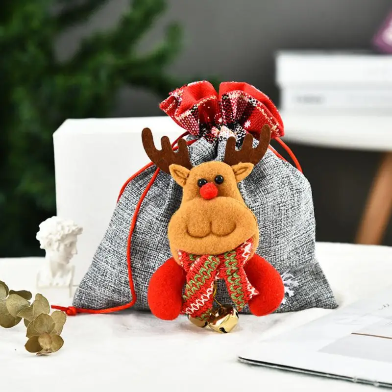 Bundle Pocket Linen Three-dimensional Doll Christmas Candy Bag Gift Bag Gift Box Bag Apple Tote Bag Light Drawstring Portable
Bundle Pocket Linen Three-dimensional Doll Christmas Candy Bag Gift Bag Gift Box Bag Apple Tote Bag Light Drawstring Portable