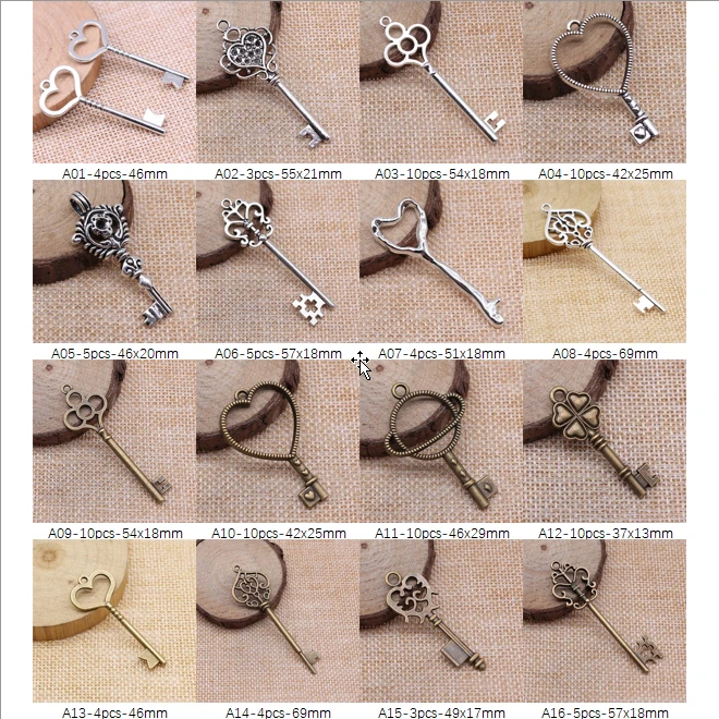 New Arrival Heart Key Charms For Jewelry Making Gifts For Women
New Arrival Heart Key Charms For Jewelry Making Gifts For Women