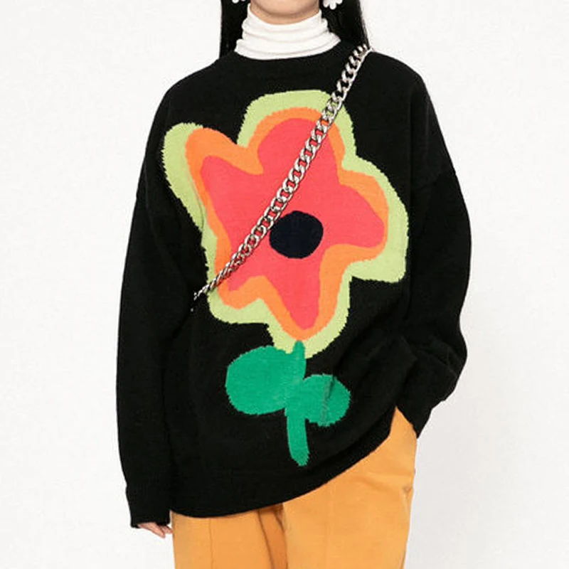 Cute Flower Sweater Women Pullovers Jacquard Knit Jumper Aesthetic Outfit
Cute Flower Sweater Women Pullovers Jacquard Knit Jumper Aesthetic Outfit