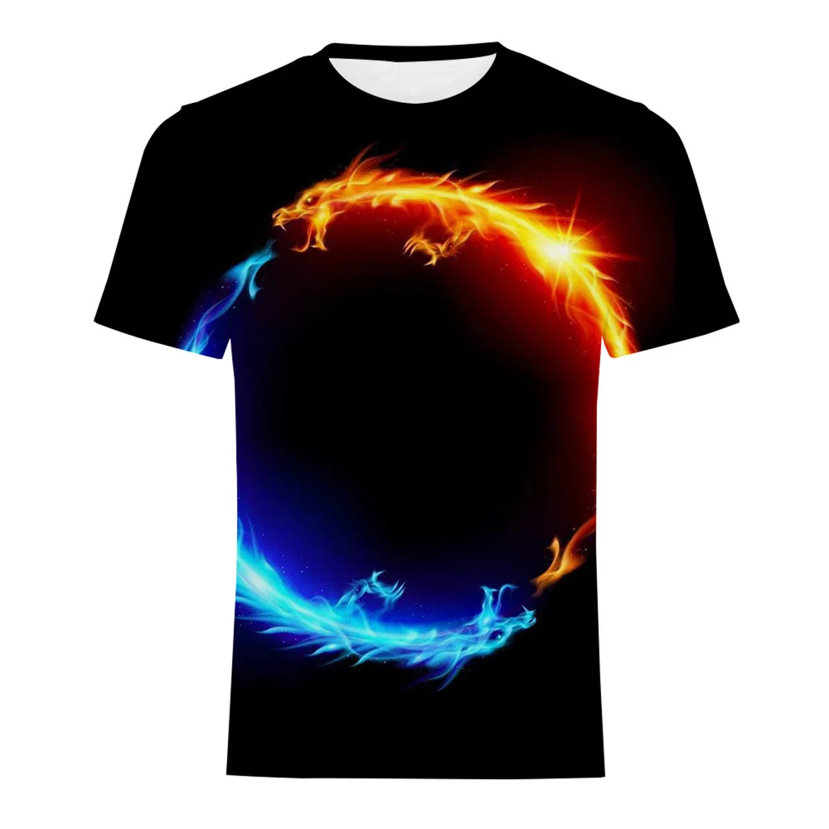 Fashion Double Dragon Playful Print T-shirt Summer Hot Selling Pure Black Daily Men Wear Thin Section Harajuku Wind Retro Short-
Fashion Double Dragon Playful Print T-shirt Summer Hot Selling Pure Black Daily Men Wear Thin Section Harajuku Wind Retro Short-