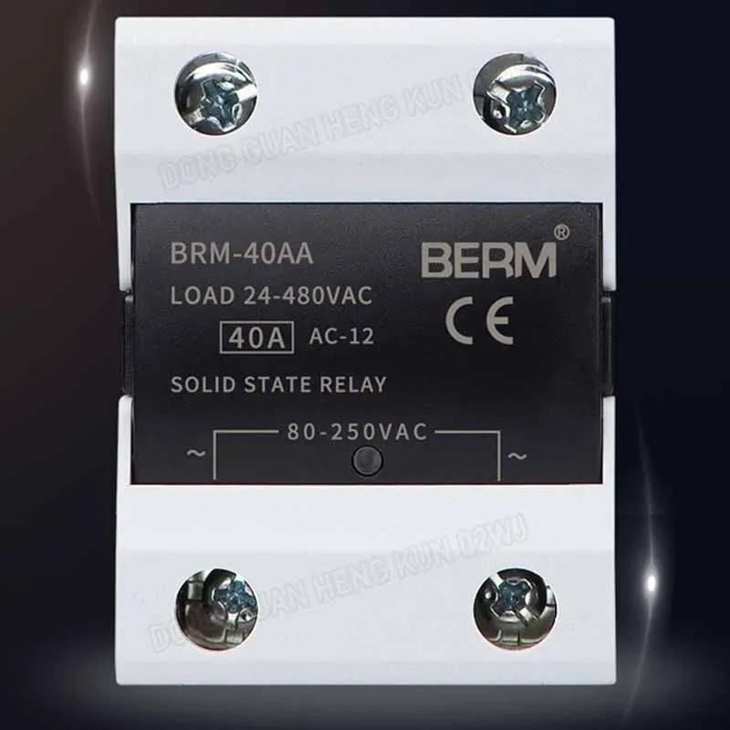 1Pcs Solid State Relay BRM-40AA AC Control AC Module SSR-40AA Single-Phase 40A A4840 No Contact Mute No Spark
1Pcs Solid State Relay BRM-40AA AC Control AC Module SSR-40AA Single-Phase 40A A4840 No Contact Mute No Spark
