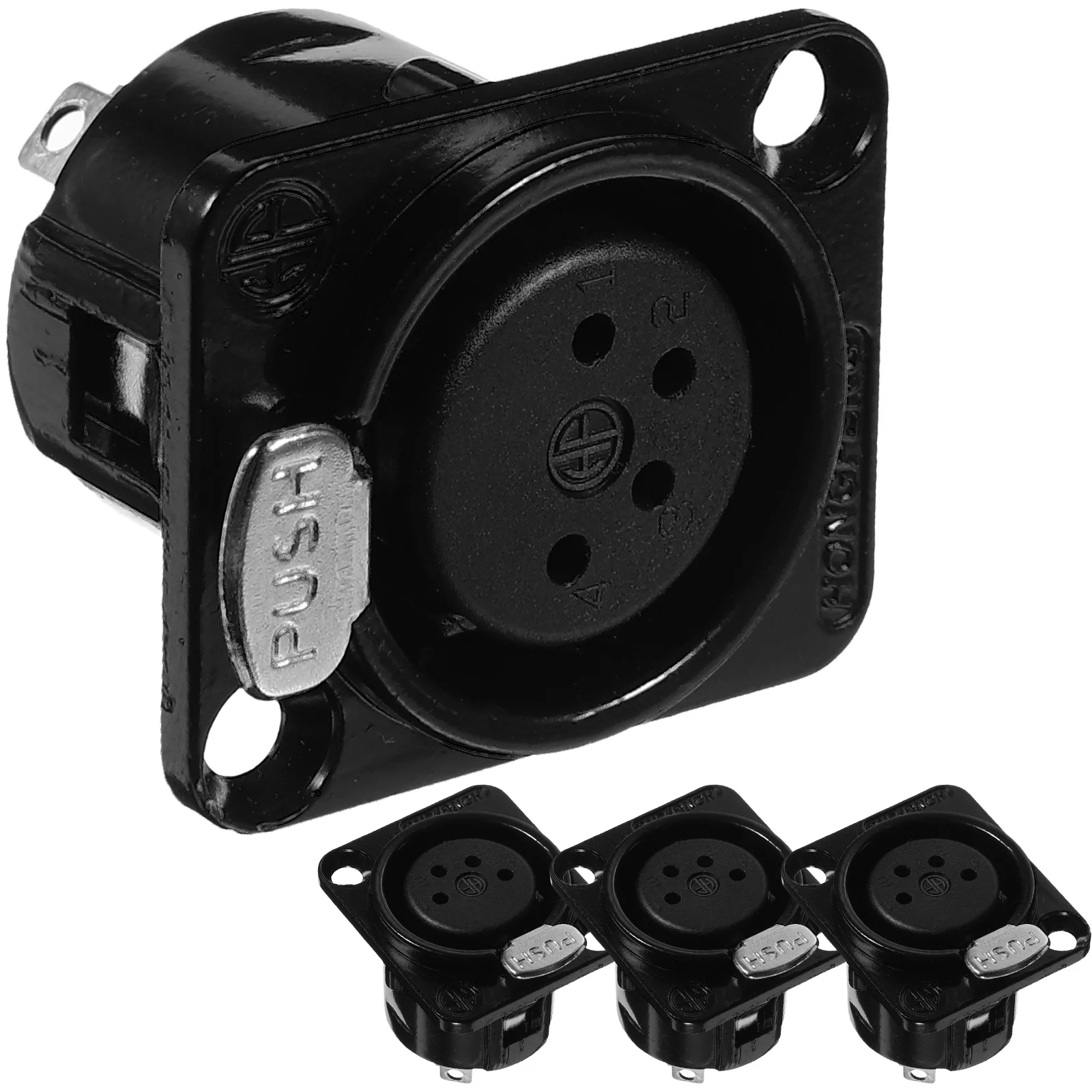 XLR Panel Connector 4-Pin Female Jack Socket Audio Speaker Mount Microphone Parts Accessory
XLR Panel Connector 4-Pin Female Jack Socket Audio Speaker Mount Microphone Parts Accessory