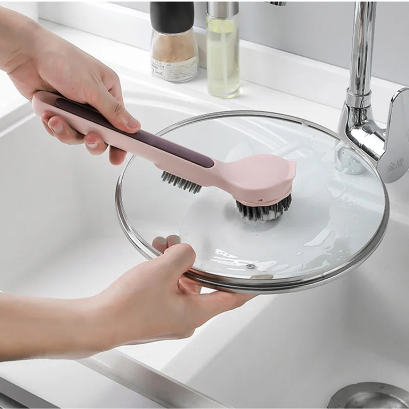 3 In 1 Kitchen Long Handle Cleaning Brush with Sponge Brush Durable Dish Pot Washer Groove Gap Brush Household Cleaning Tools 
3 In 1 Kitchen Long Handle Cleaning Brush with Sponge Brush Durable Dish Pot Washer Groove Gap Brush Household Cleaning Tools