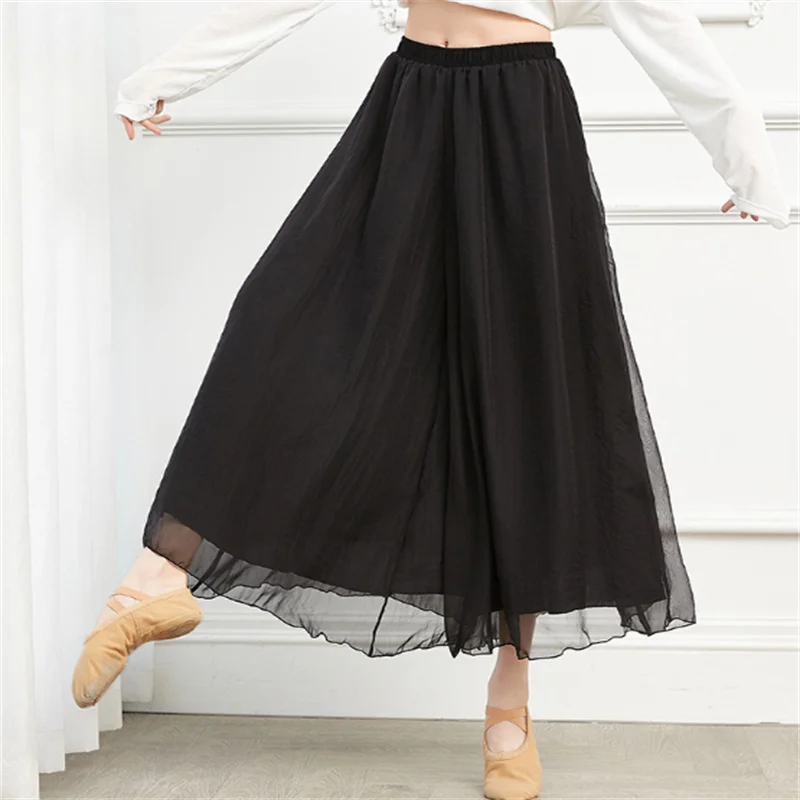 Ballet Dance Costumes Translucent Elastic Waist Gauzy Trousers Bell-bottomed Leg Breathable Dance Practice Pants For Women
Ballet Dance Costumes Translucent Elastic Waist Gauzy Trousers Bell-bottomed Leg Breathable Dance Practice Pants For Women