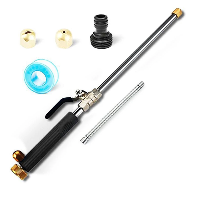 Upgraded High Pressure Power Washer Wand For Car Washing Or Garden Cleaning, Watering Sprayer With Universal Hose End
Upgraded High Pressure Power Washer Wand For Car Washing Or Garden Cleaning, Watering Sprayer With Universal Hose End