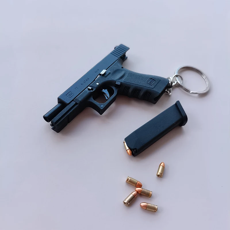 2023 High Quality Metal Pistol Gun Miniature Model Alloy Empire 1:3 Glock Shell Ejection Keychain Model Ornament
2023 High Quality Metal Pistol Gun Miniature Model Alloy Empire 1:3 Glock Shell Ejection Keychain Model Ornament
