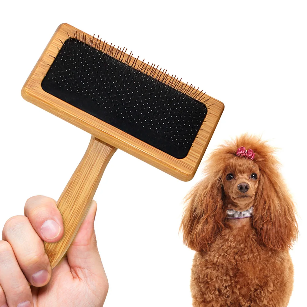Pet Dog Comb Natural Bamboo Handle Stainless Steel Needle Hair Brush Durable Dense Dogs Open Knot Tools Pets Grooming Products
Pet Dog Comb Natural Bamboo Handle Stainless Steel Needle Hair Brush Durable Dense Dogs Open Knot Tools Pets Grooming Products