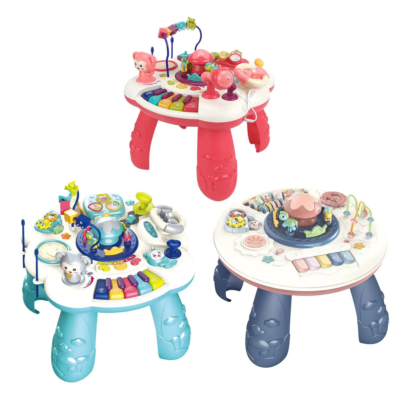 Musical Learning Activity Table Durable with Light for Toddlers Children
Musical Learning Activity Table Durable with Light for Toddlers Children