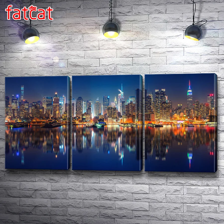 FATCAT 3 шт./компл. мозаика морской ночной город алмазная живопись Триптих 5d diy полная вышивка Стразы пейзаж AE3582
FATCAT 3 шт./компл. мозаика морской ночной город алмазная живопись Триптих 5d diy полная вышивка Стразы пейзаж AE3582