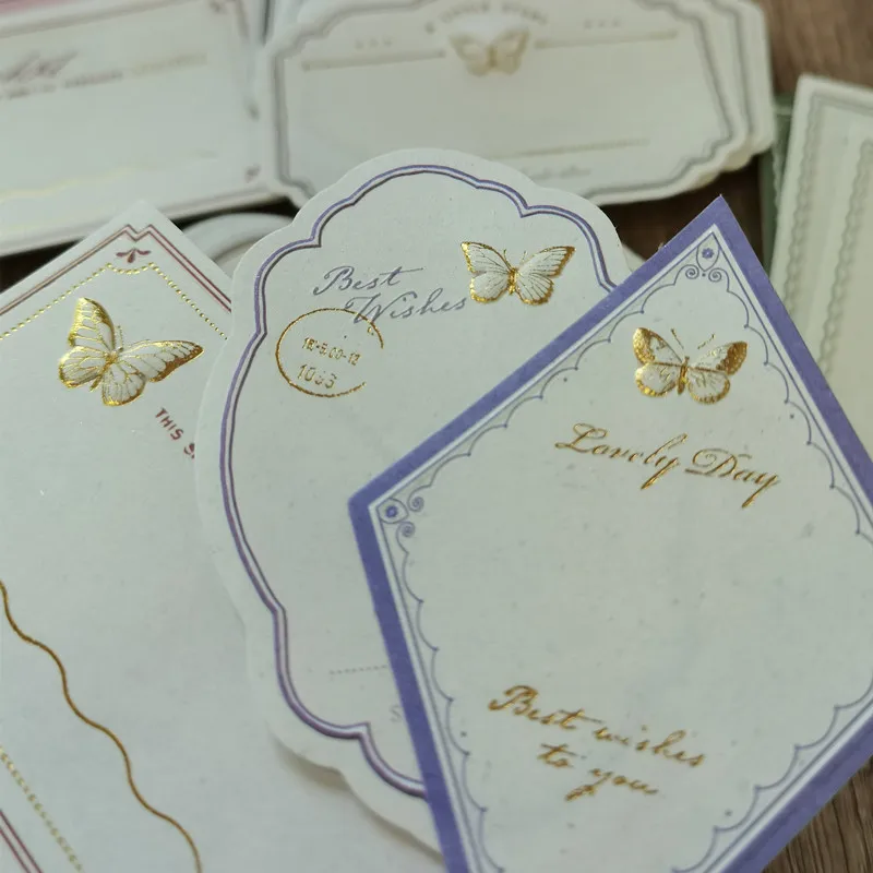 Vintage Bronzing Butterfly Writable Paper Printing Retro Memo Pads Card Notes Scrapbooking Diary Journals DIY Material Paper
Vintage Bronzing Butterfly Writable Paper Printing Retro Memo Pads Card Notes Scrapbooking Diary Journals DIY Material Paper
