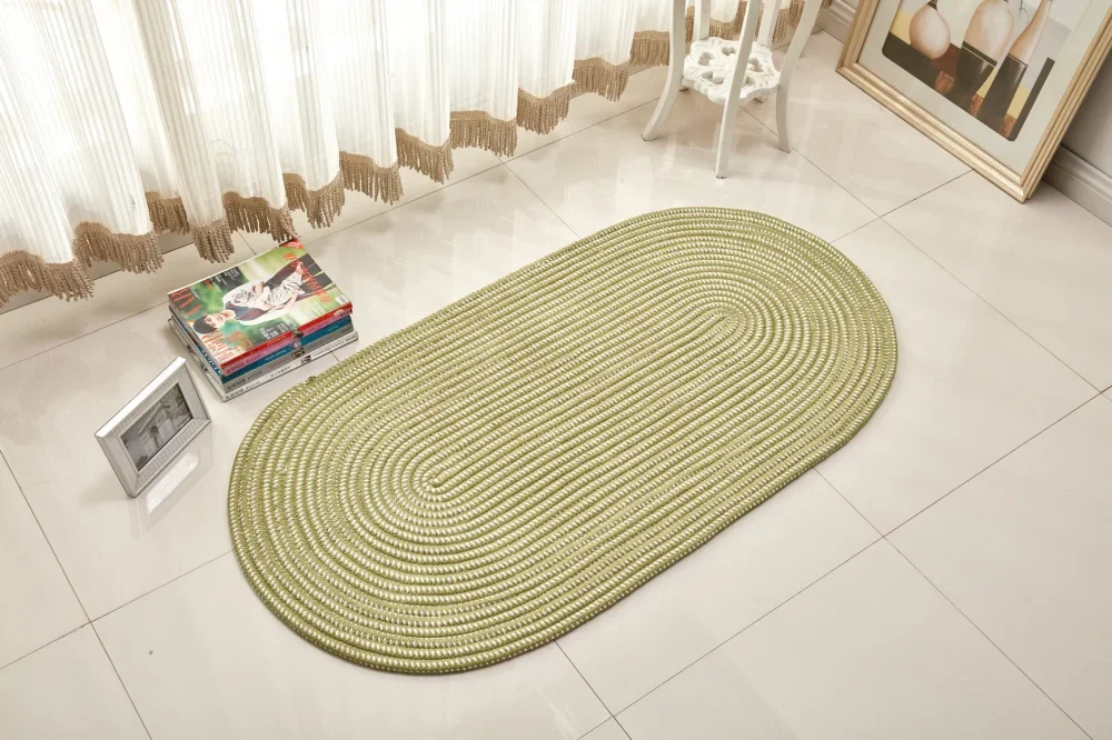 Rope Woven Oval Carpet Living Room Coffee Table Bedroom Bedside Blanket Environmentally Friendly Machine Washable Custom-Made Wh
Rope Woven Oval Carpet Living Room Coffee Table Bedroom Bedside Blanket Environmentally Friendly Machine Washable Custom-Made Wh