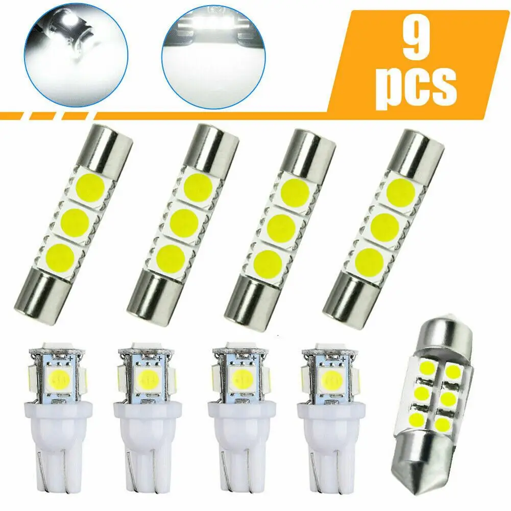 Kit Interior Lights 360 Degree 6000K 9pcs Dome Light License Plate Light Low Temperature Ultra Bright Brand New
Kit Interior Lights 360 Degree 6000K 9pcs Dome Light License Plate Light Low Temperature Ultra Bright Brand New