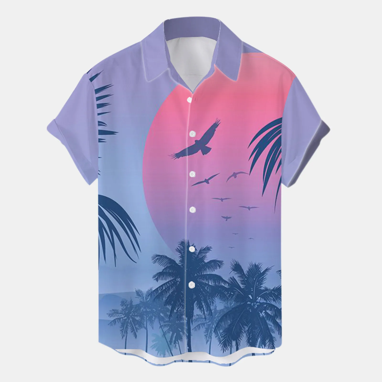 Slim Fit Long Sleeve Shirt Male Summer Beach Tree Print Shirt Blouse Short Sleeve Turn Down Collar Shirt Mens Tee
Slim Fit Long Sleeve Shirt Male Summer Beach Tree Print Shirt Blouse Short Sleeve Turn Down Collar Shirt Mens Tee