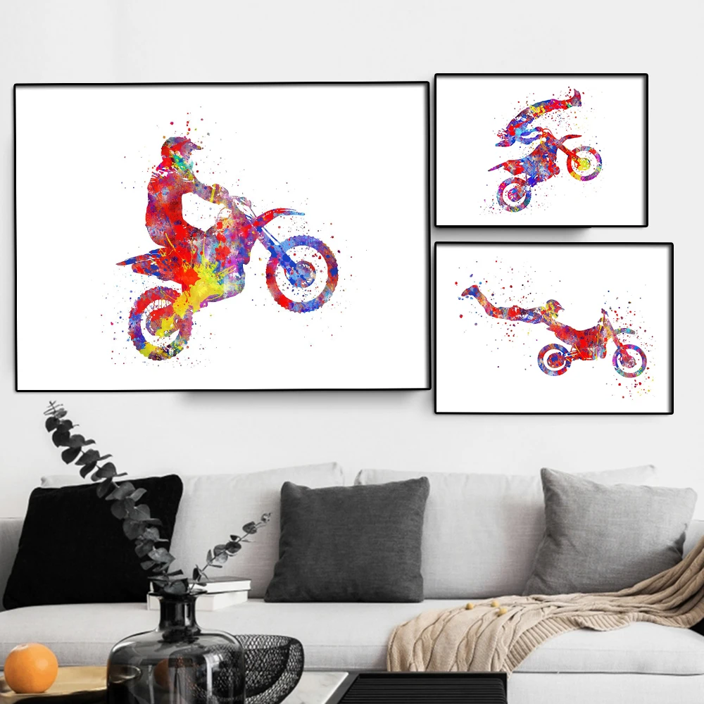 Motorcycle Wall Art Canvas Painting Poster And Prints Abstract Watercolor Sport Man Room Home Cuadros Decor Picture Modern Gift
Motorcycle Wall Art Canvas Painting Poster And Prints Abstract Watercolor Sport Man Room Home Cuadros Decor Picture Modern Gift