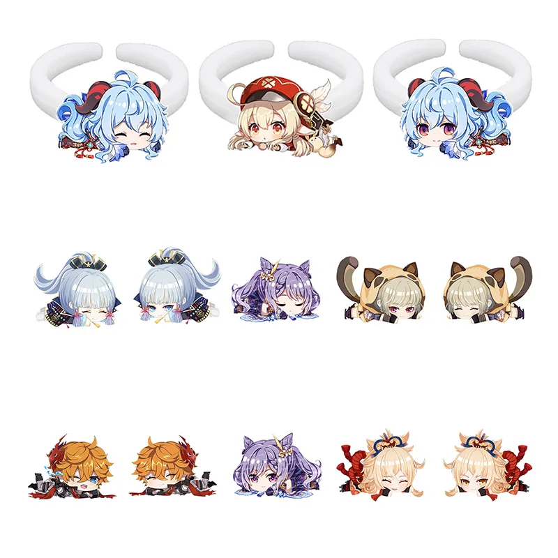 Cute Q Version Genshin Impact кольца с изменяемыми размерами Size White Мультяшные кольца смолы, акриловые кольца, аксессуары для вечеринок, Лидер продаж QYS130
Cute Q Version Genshin Impact кольца с изменяемыми размерами Size White Мультяшные кольца смолы, акриловые кольца, аксессуары для вечеринок, Лидер продаж QYS130