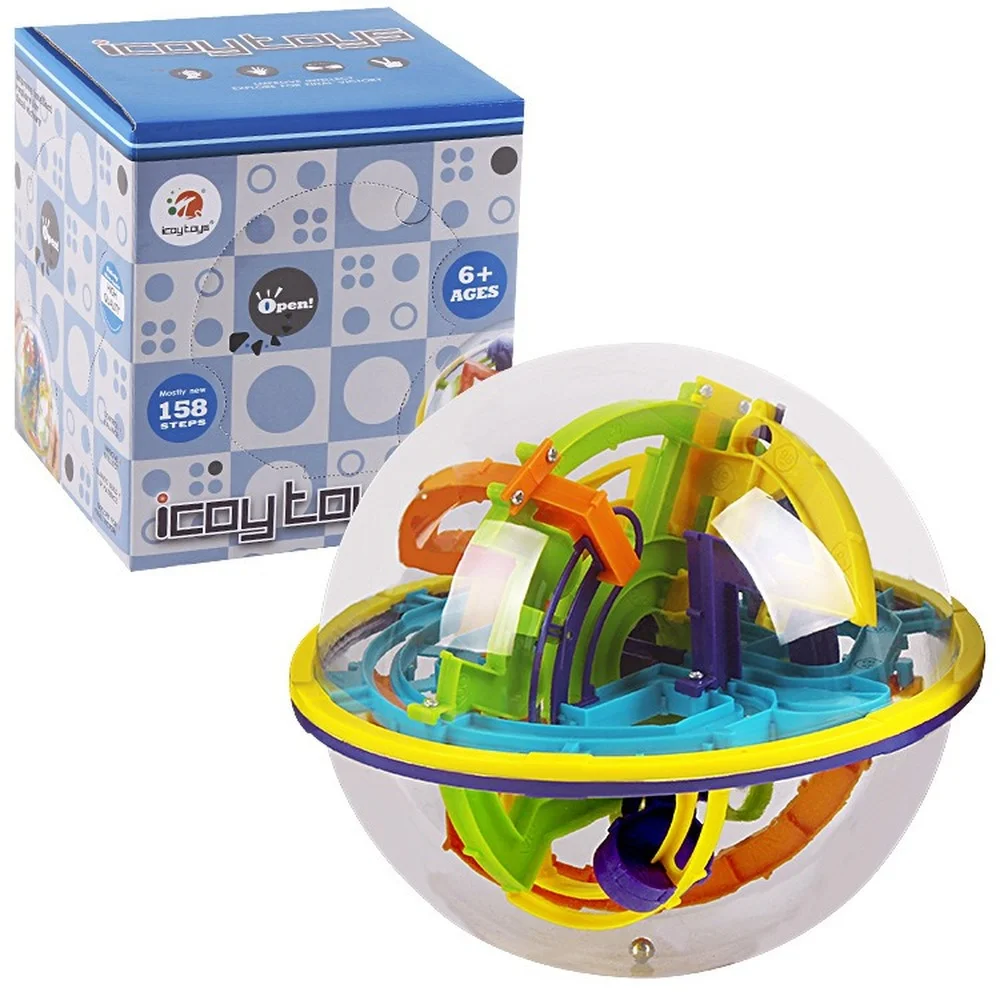 

158 Levels 3D Magic Perplexus Maze Ball Intellect Ball Rolling Ball Puzzle Cubes Game IQ Puzzle Funny Balance Educational Toys