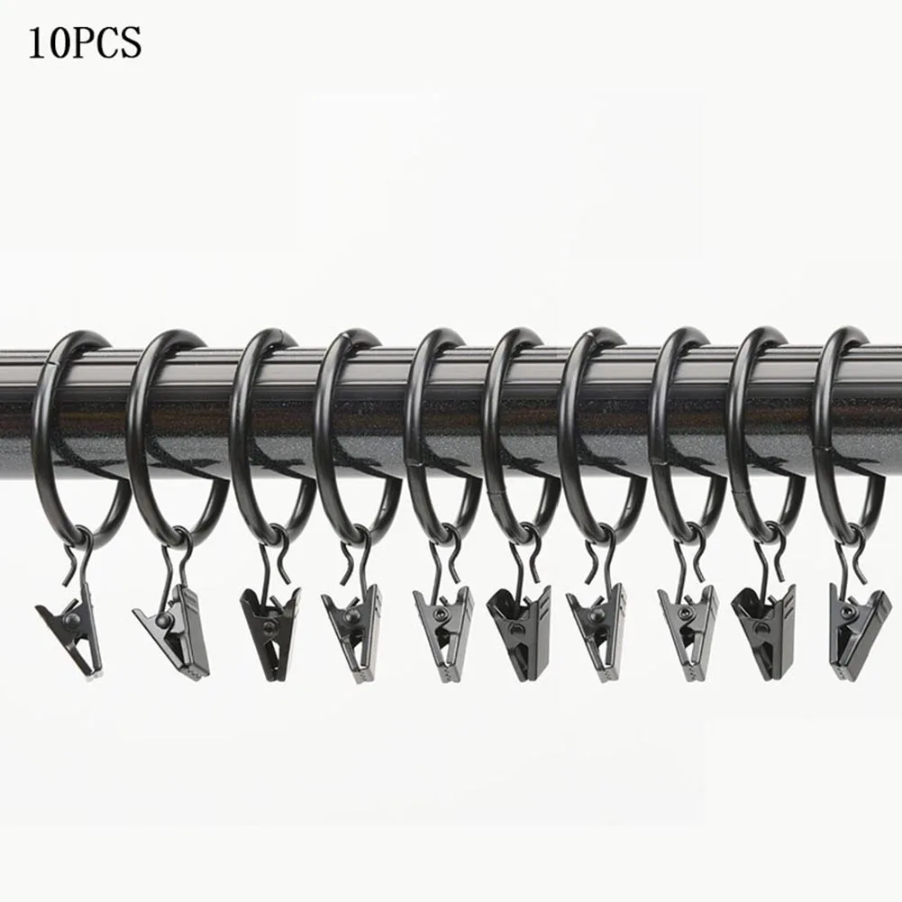 10pcs Stainless Steel Curtain Hooks With Clip 32MMBath Curtain Rollerball Shower Curtain Rings Hooks For Curtains Rods
10pcs Stainless Steel Curtain Hooks With Clip 32MMBath Curtain Rollerball Shower Curtain Rings Hooks For Curtains Rods