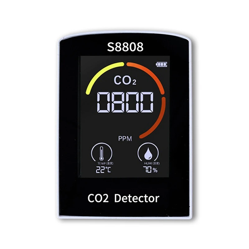 4-In-1 Digital CO2 Meter Measure Carbon Dioxide Humidity Temperature TVOC Sensor Tester CO2 Air Quality Monitor Detector
4-In-1 Digital CO2 Meter Measure Carbon Dioxide Humidity Temperature TVOC Sensor Tester CO2 Air Quality Monitor Detector