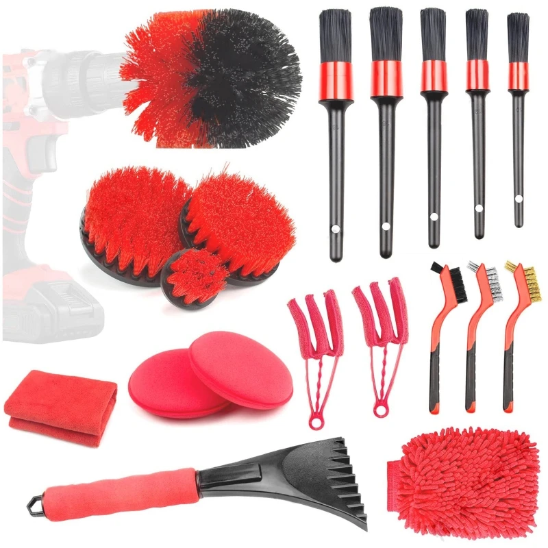 19Pcs Wheel Tire Brush Car Detailing kit Easy Reach Wheel Brush Detailing Brushes Short Handle Cleaning Brush Drop Shipping
19Pcs Wheel Tire Brush Car Detailing kit Easy Reach Wheel Brush Detailing Brushes Short Handle Cleaning Brush Drop Shipping