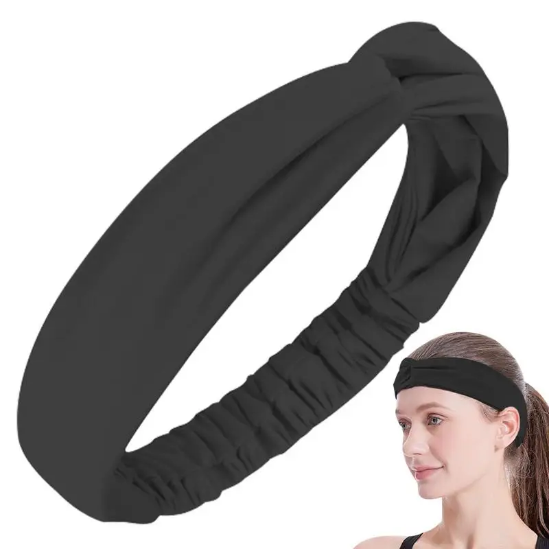 

Stretchy Headbands For Women Knotted Headband For Workouts Fun Twist Knot Non-Slip Not Pulling Hair For Reunion Dance Go Out