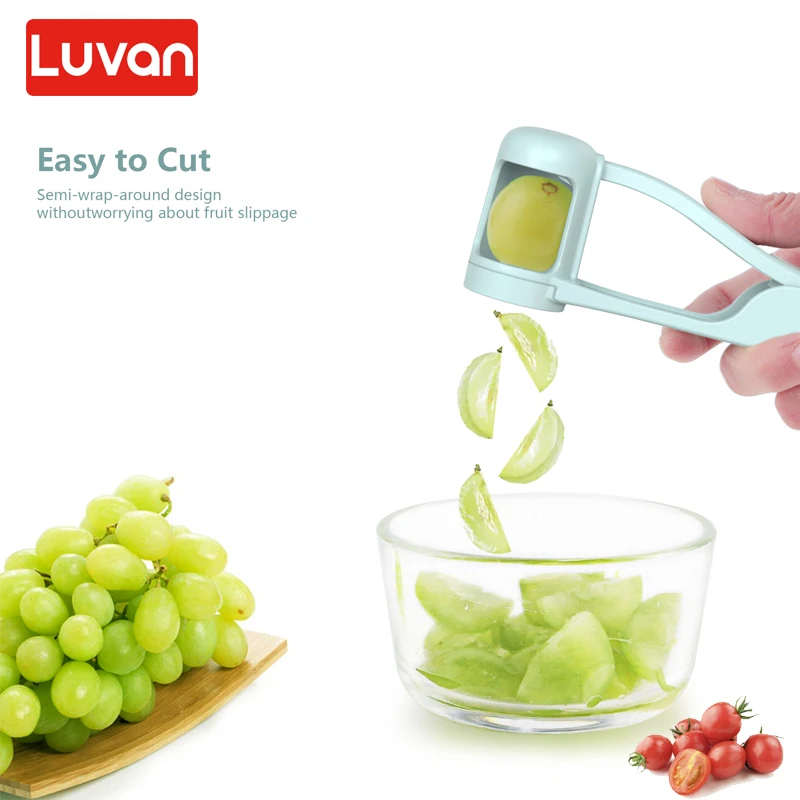 

Tomato Slicer Cutter Grape Tools Cherry Fruit Salad Splitter Artifact for Toddlers Small Kitchen Accessories Cut Gadget for Baby