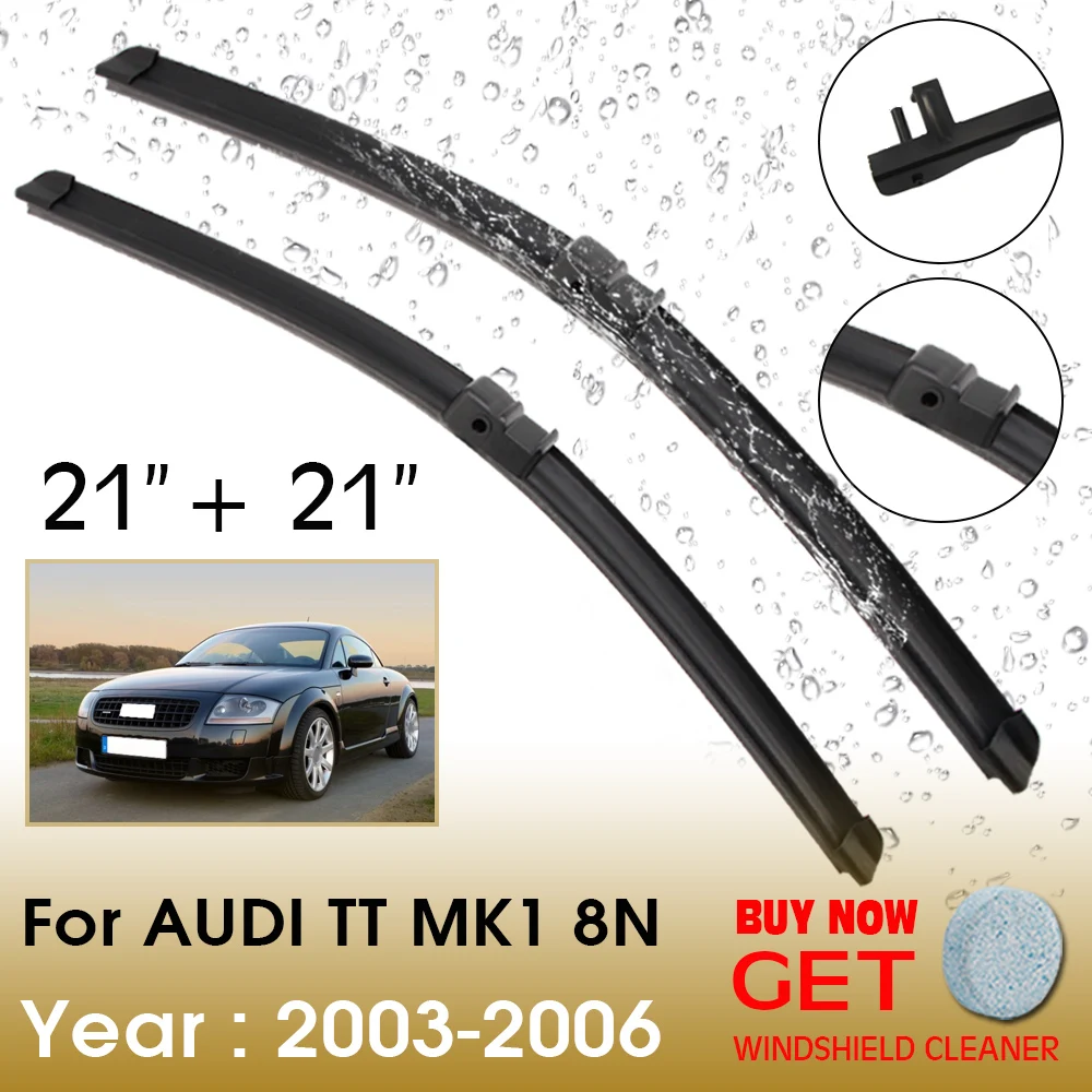 Car Wiper Blade For Audi TT MK1 8N 21"+21" 2003-2006 Front Window Washer Windscreen Windshield Wipers Blades Accessories
Car Wiper Blade For Audi TT MK1 8N 21"+21" 2003-2006 Front Window Washer Windscreen Windshield Wipers Blades Accessories