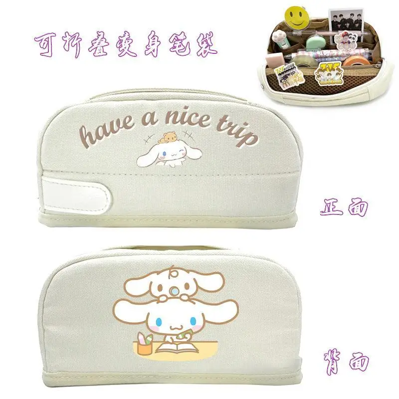 Ins Kawaii Sanrio Cinnamoroll холщовый чехол для карандашей милый мультяшный аниме для детей студентов интерслойный фотобокс ручка сумки
Ins Kawaii Sanrio Cinnamoroll холщовый чехол для карандашей милый мультяшный аниме для детей студентов интерслойный фотобокс ручка сумки