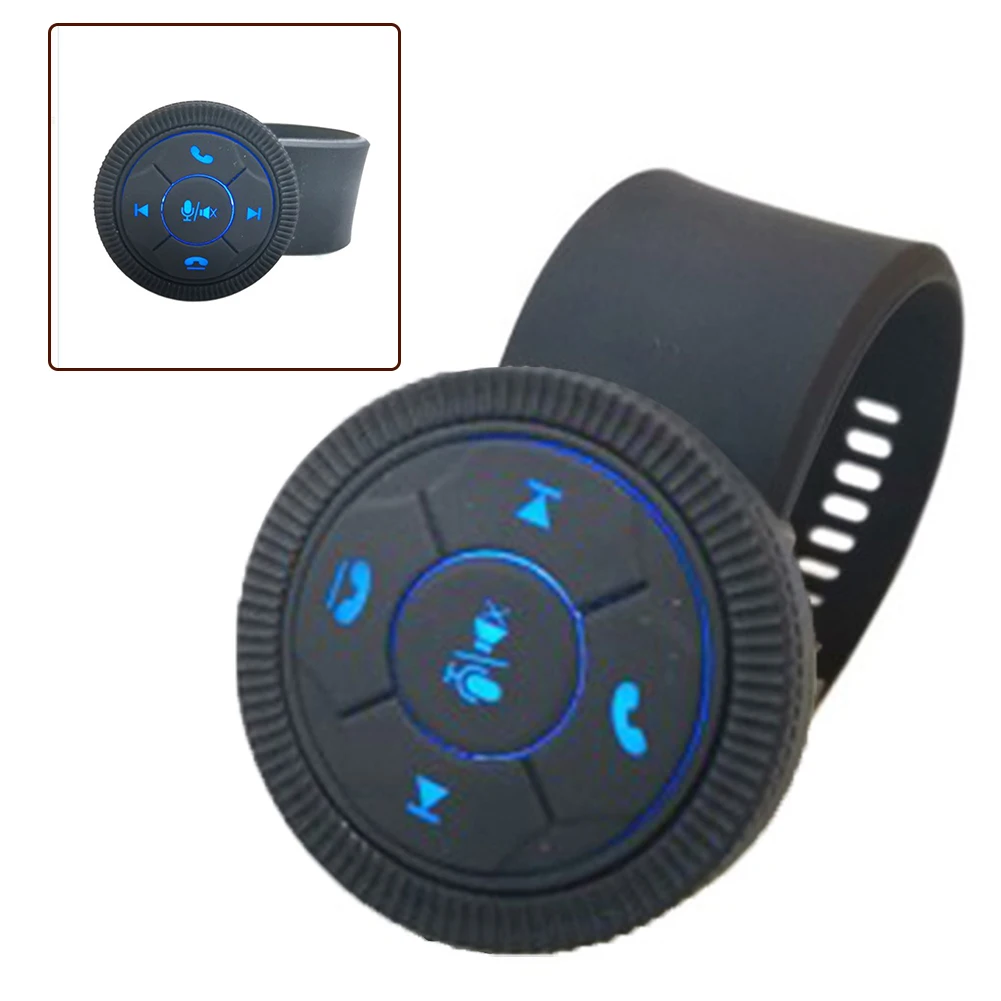 3.3V~5V Wireless Bluetooth-compatible Car Steering Wheel Media Remote Control Shutter Universal Accessories Black Black
3.3V~5V Wireless Bluetooth-compatible Car Steering Wheel Media Remote Control Shutter Universal Accessories Black Black