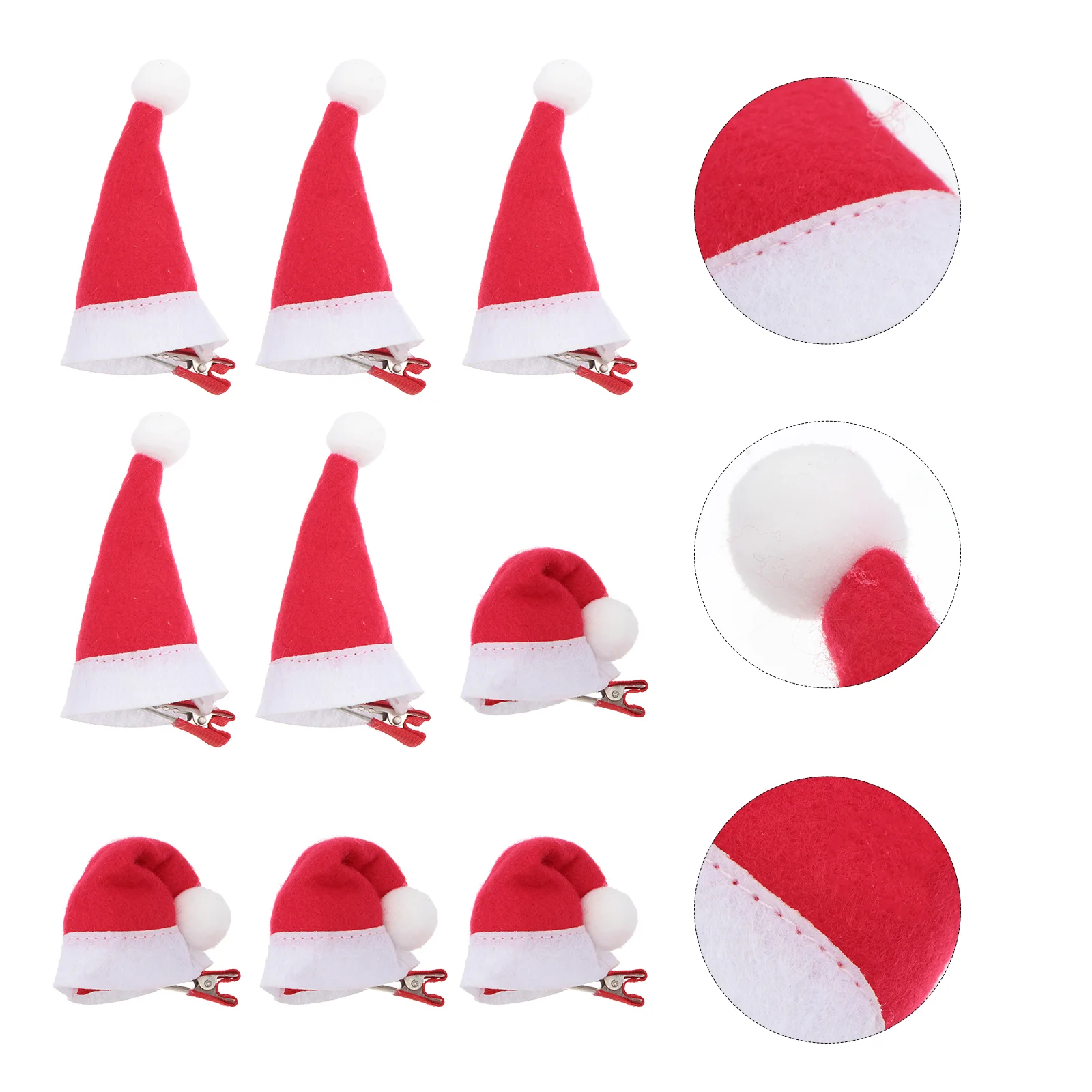 10Pcs Christmas Hair Clips Plush Santa Hat Hair Clips Red Christmas Hat Hair Barrettes Christmas Hat Alligator Clip for Kids
10Pcs Christmas Hair Clips Plush Santa Hat Hair Clips Red Christmas Hat Hair Barrettes Christmas Hat Alligator Clip for Kids
