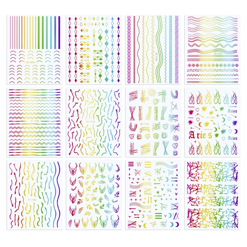 10PC Color Gold Smile Line Nail Art Decoration Tape Nail Sticker 3D Art Inscription Stripe Text Slider Back Adhesive Decal Stick
10PC Color Gold Smile Line Nail Art Decoration Tape Nail Sticker 3D Art Inscription Stripe Text Slider Back Adhesive Decal Stick