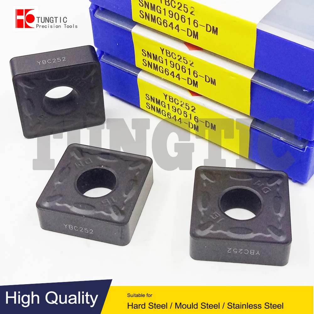 SNMG190616-DM YBC252 Milling Cutter CNC Carbide Insert Lathe Cutting Tool Machining Metal Turning Tools SNMG 190616 DM
SNMG190616-DM YBC252 Milling Cutter CNC Carbide Insert Lathe Cutting Tool Machining Metal Turning Tools SNMG 190616 DM