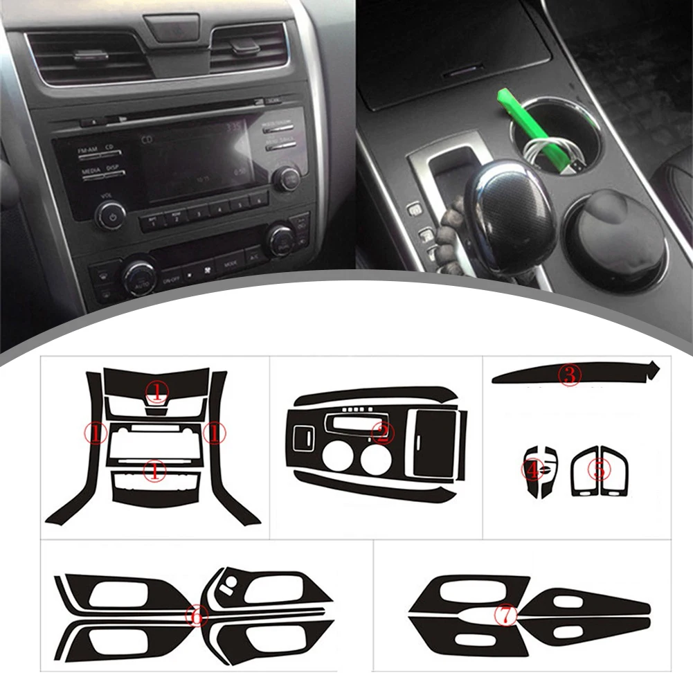 1set Middle Air Outlet Vent Cover Trim Left Side Carbon Fiber Car Interior Sticker For Nissan Altima 2013-2015 Teana Waterproof
1set Middle Air Outlet Vent Cover Trim Left Side Carbon Fiber Car Interior Sticker For Nissan Altima 2013-2015 Teana Waterproof
